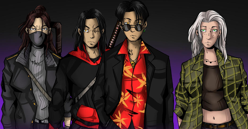 Characters from an RPG campaign I participated in